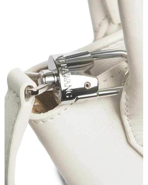 Vera Wang White Mini Leather Tote Bag