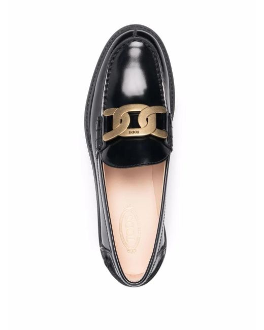 Tod's Black Flat Shoes