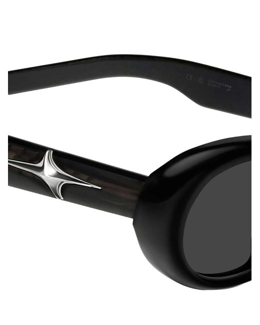 Gentle Monster Black Loco 01 Star-Detail Sunglasses
