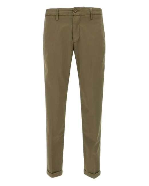 Re-hash Green Cuffed Straight-Leg Trousers for men