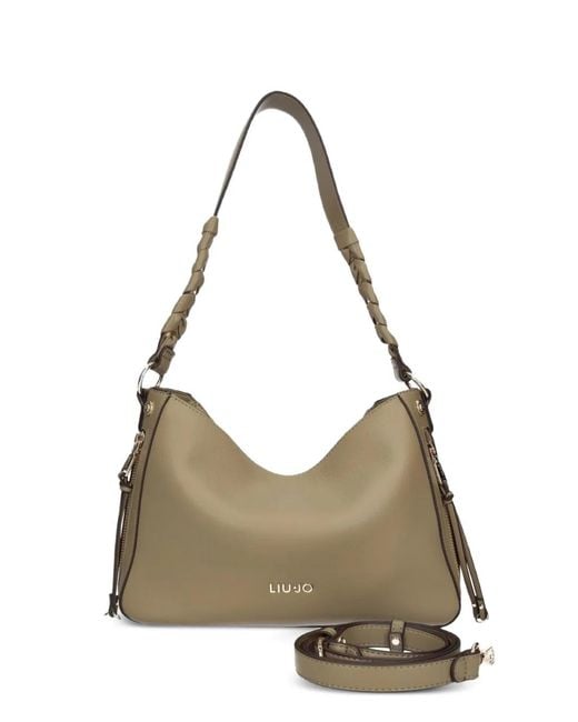 Liu Jo Natural Sac Porté Épaule À Bride Tressée