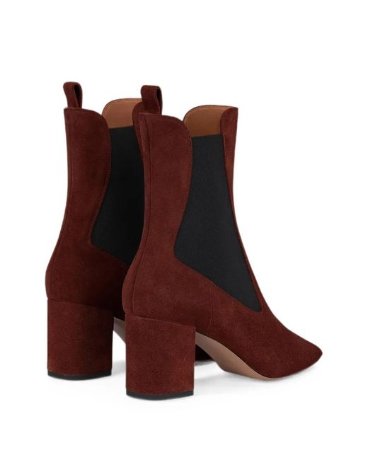 Paris Texas Red Anja 70 Suede Chelsea Boots