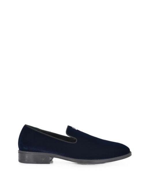Giuseppe Zanotti Blue G-Flash Loafers for men