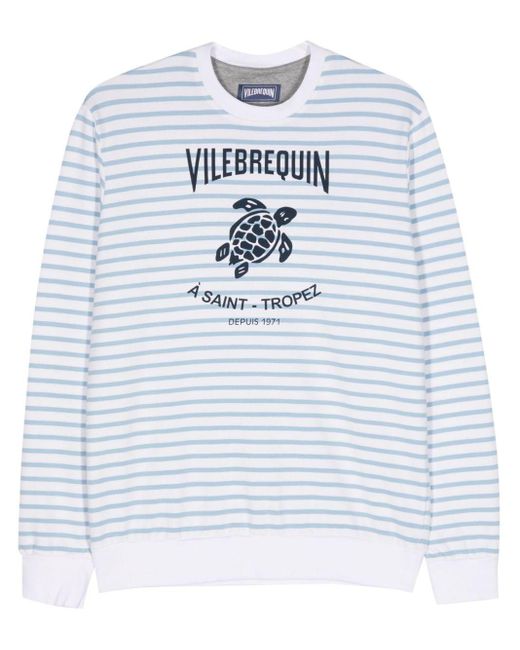 Vilebrequin Sweater Met Logoprint in het Gray voor heren