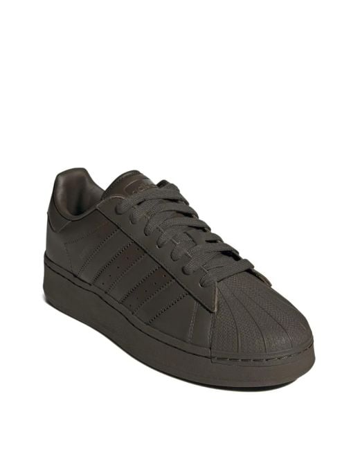 Adidas Brown Superstar Xlg "Shadow/Shadow/Core" Sneakers for men