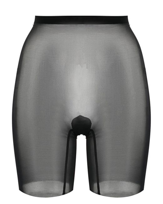 Wolford Gray Shorts Mit Tüll
