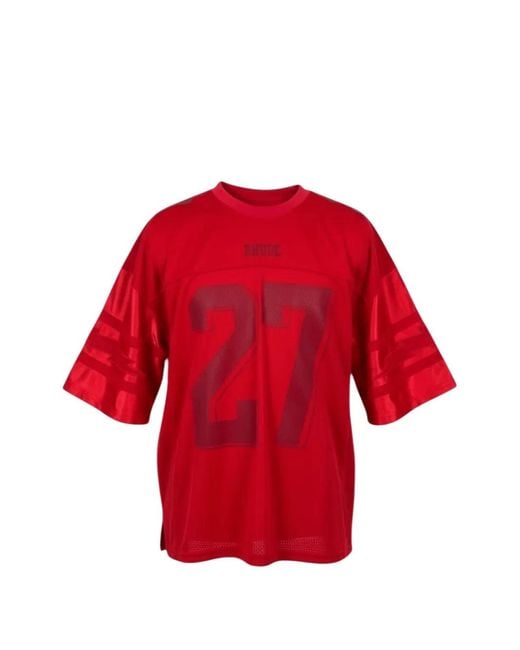 Rhude Red Lightning Football Shirt for men