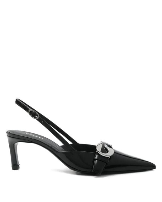 Coperni Black Kitten-Heels-Pumps Mit Gürtel
