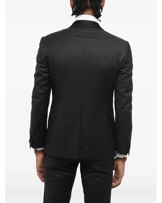 Corneliani Black Shawl-Collar Three-Piece Suit for men