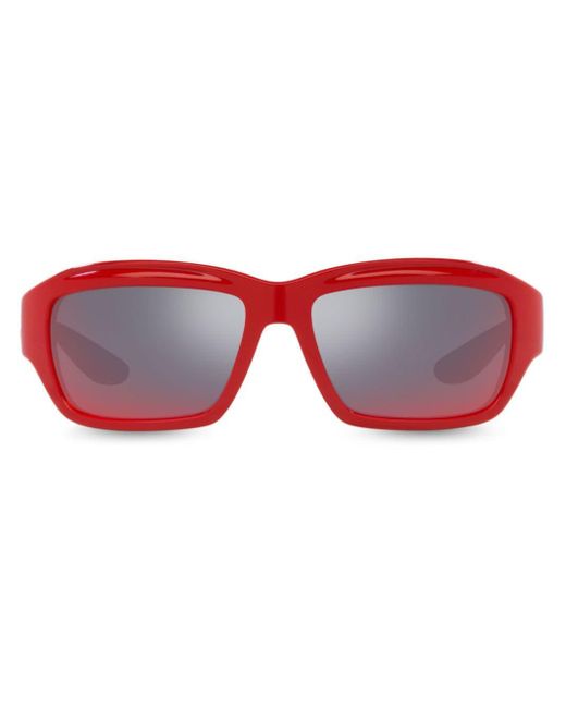 Dolce & Gabbana Red Dg Toy Rectangle-frame Sunglasses