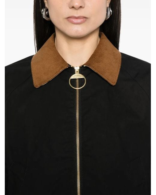 Barbour Black Catlin Cotton Rain Jacket