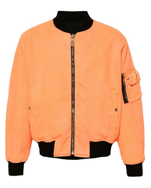 Givenchy Orange Reversible Cotton Bomber Jacket for men