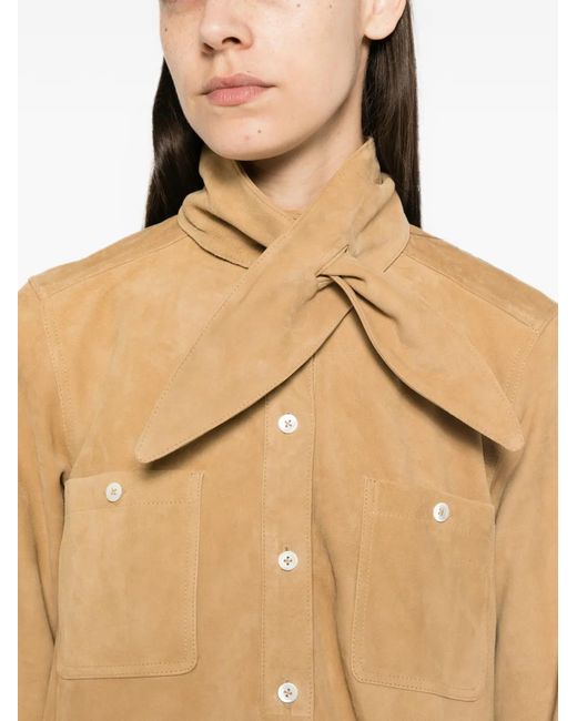 Polo Ralph Lauren Natural Suede Mini Dress