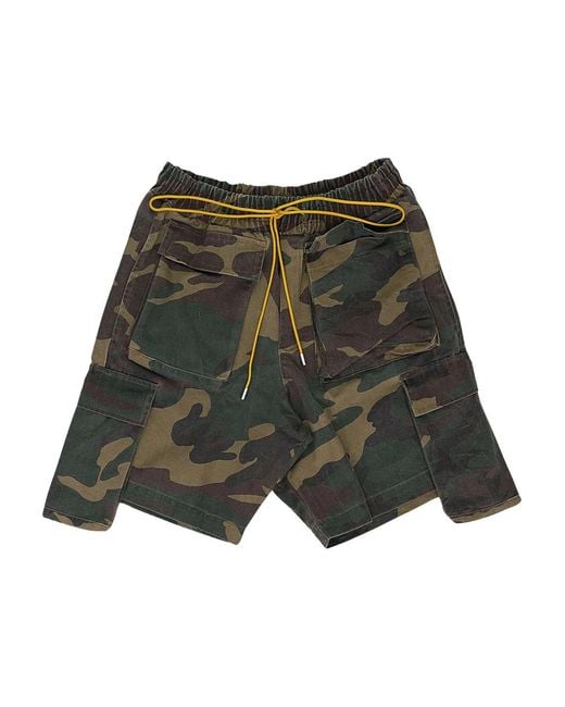 Rhude Cargo Shorts in het Green voor heren