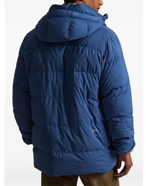 Polo Ralph Lauren Blue Hooded Padded Jacket for men