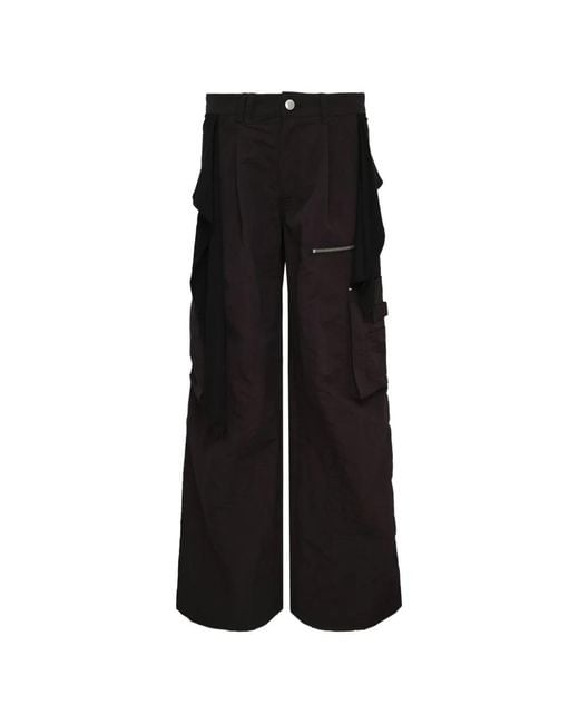 Hache Black Layered Trousers