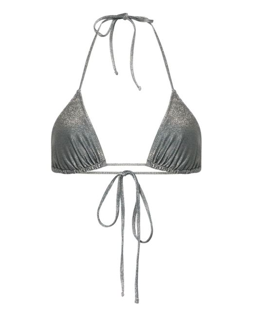 Top bikini SIL-Lurex di Paloma Wool in Gray