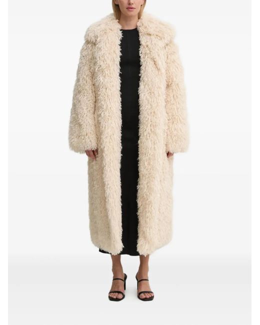 Abito A Maniche Lunghe Con Dettaglio Cut-Out di Nanushka in Natural