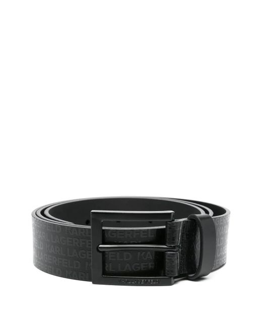 Karl Lagerfeld Gürtel mit Logo-Print in Black für Herren