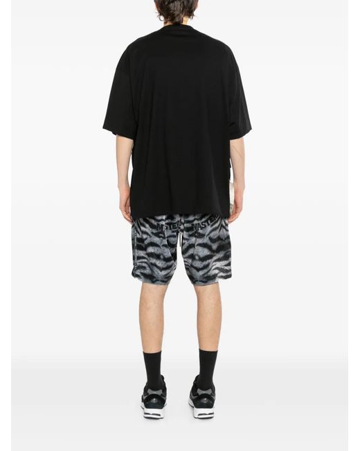 MASTERMIND WORLD Black T-Shirt À Logo Brodé for men