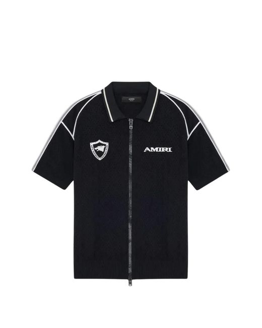 Amiri Black Chemise À Fermeture Zippée for men