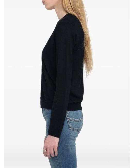 Zadig & Voltaire Blue Manylla Button-Up V-Neck Cardigan