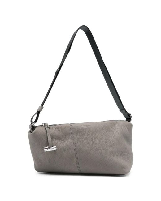 J&m Davidson Gray Slide Twist Shoulder Bag