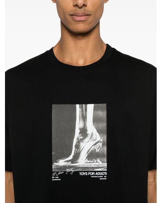 Gcds Black Bite T Shirt for men
