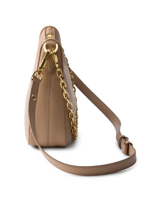 Prada Gray Mini Re-Edition Leather Shoulder Bag