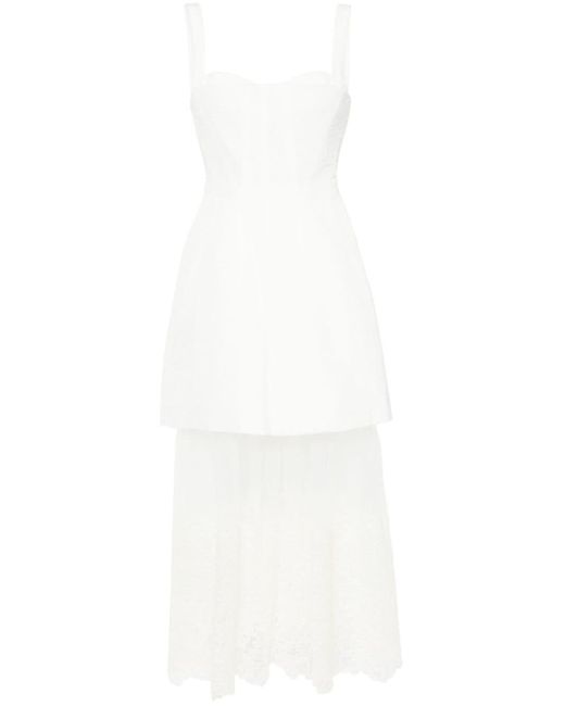 Jonathan Simkhai Mini-jurk Met Geborduurde Bloemen in het White