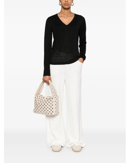 Max Mara Black Zaffiro Top