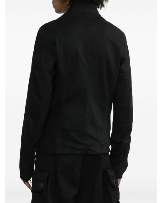 Julius Black Panelled Cotton-blend Jacket for men