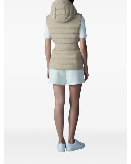 Mackage Natural Gilet Matelassé Hoshi À Capuche