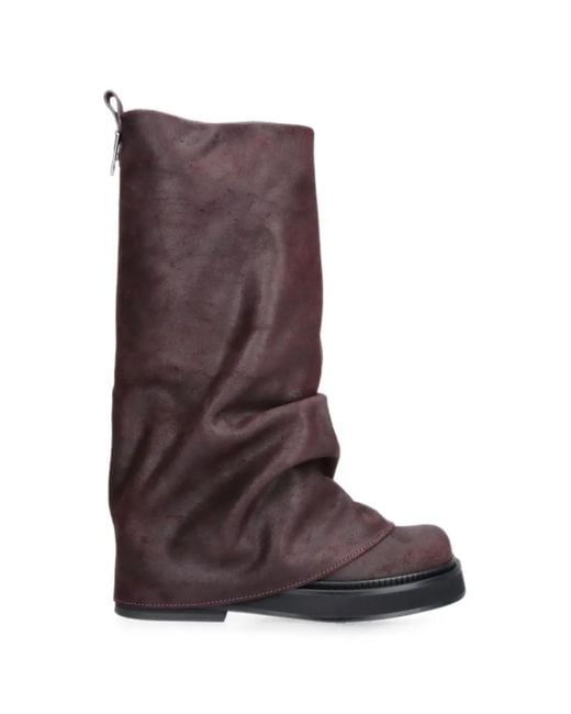The Attico Purple Robin Boots