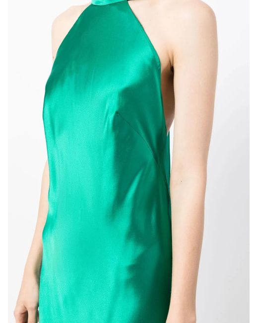 Vestido de fiesta con espalda descubierta Michelle Mason de color Green