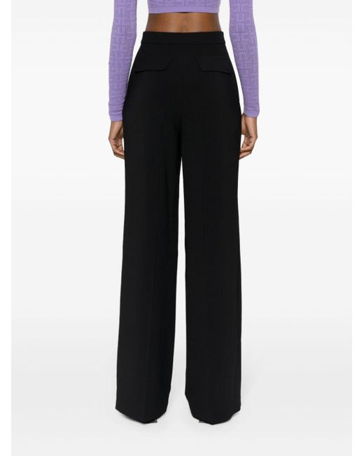Pantalones con colgante del logo Elisabetta Franchi de color Black