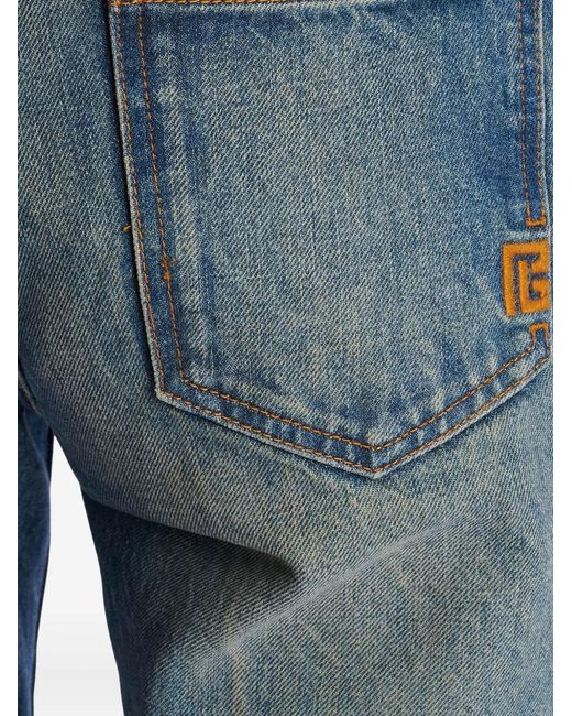 Balmain Straight Flared Jeans in het Blue