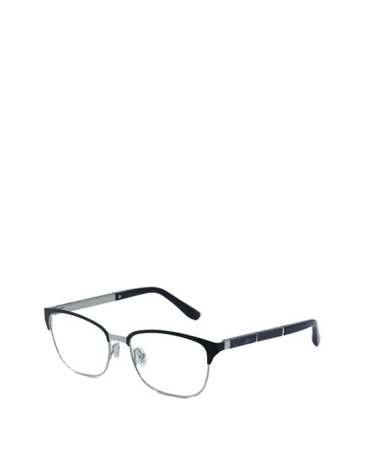Jimmy Choo White Rectangle-Frame Glasses