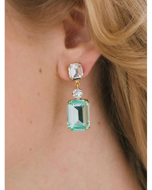 Jennifer Behr Green Justine Earrings