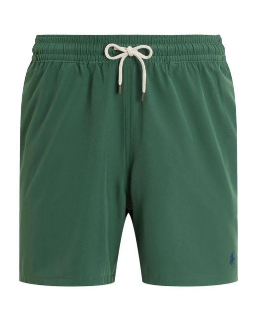 Polo Ralph Lauren Green Elasticated Swim Shorts for men