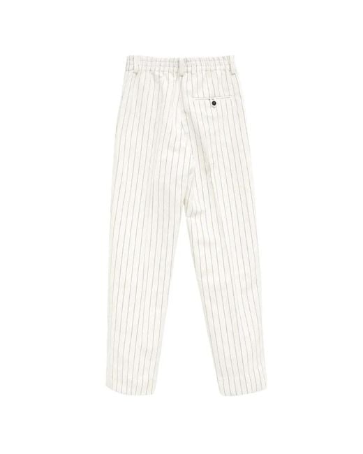 Jacquemus White "Le Pantalon Croisiere" Trousers for men