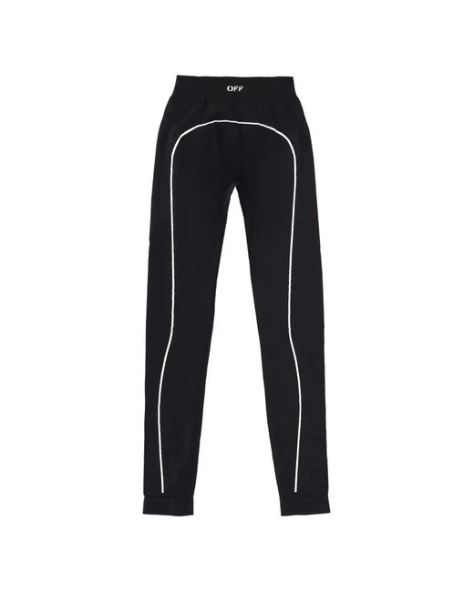 Off-White c/o Virgil Abloh Black Logo-Detail Stripe Track Pants