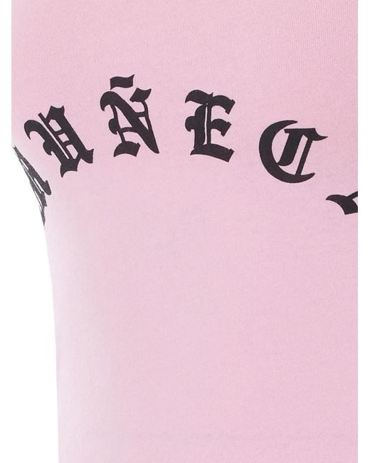Willy Chavarria Pink Cholita Gothic-Print Tank Top
