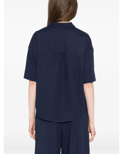 Camicia Con Ricamo di SPORT b. by agnès b. in Blue