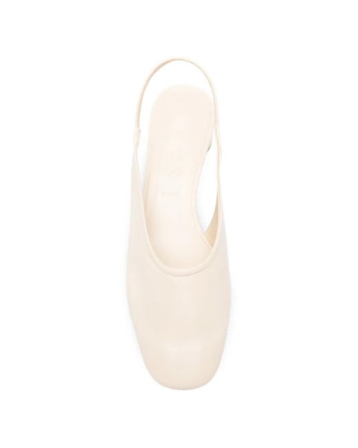 Aeyde Natural Dua Backstrap Leather Pumps