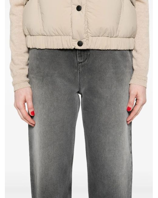 Moncler Gray Cropped Jeans