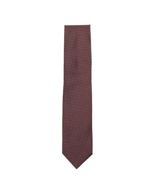 Tom Ford Purple Geometric-Pattern Tie for men