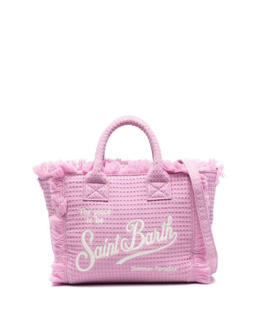Mc2 Saint Barth Pink Colette Sponge Tote Bag