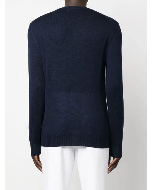 Pull À Logo Brodé Jil Sander pour homme en coloris Blue