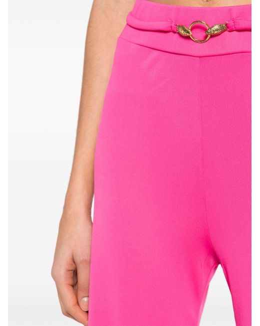 Pantalon évasé à pinces Just Cavalli en coloris Pink